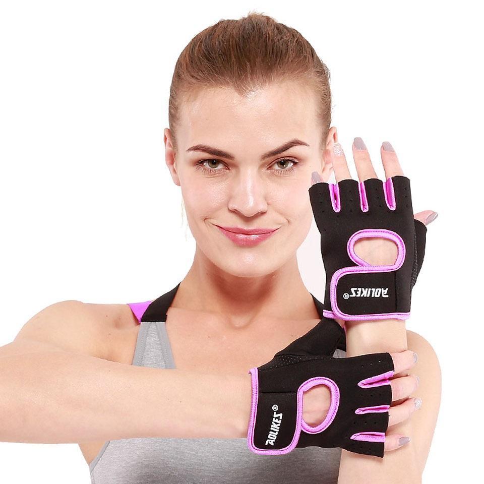 Anti-Slip Half Finger Weightlifting Gloves – Gym Workout Gloves with Breathable Grip Support