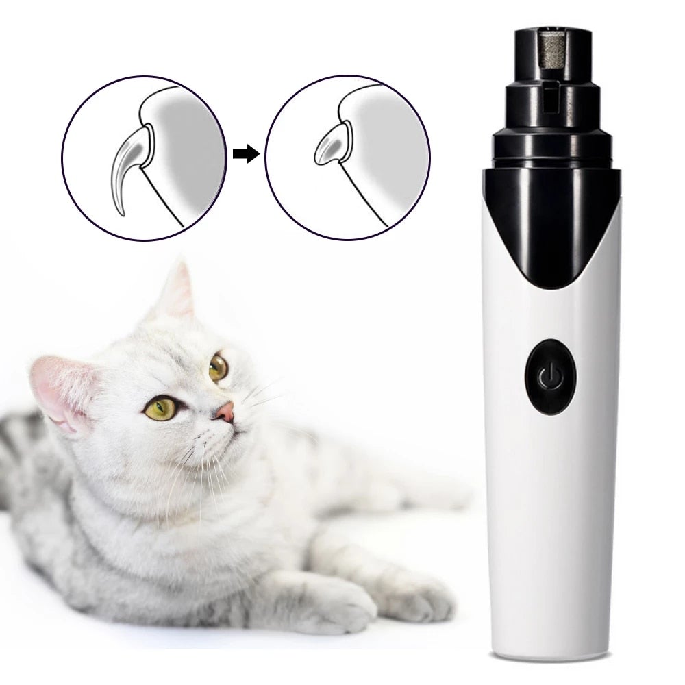 Electric Pet Nail Clipper – Painless Nail Grinder for Dogs & Cats