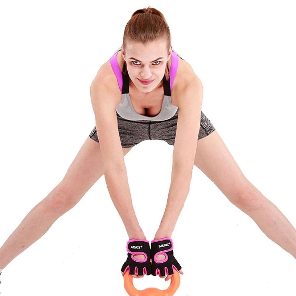 Anti-Slip Half Finger Weightlifting Gloves – Gym Workout Gloves with Breathable Grip Support
