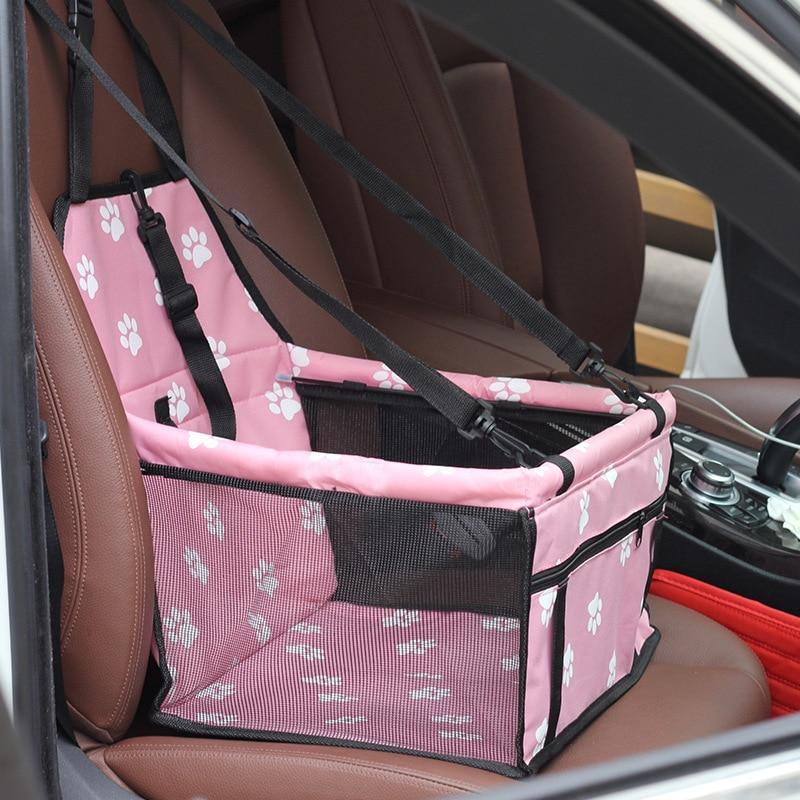 Folding Pet Car Seat Hammock – Waterproof Travel Carrier & Seat Protector for Dogs