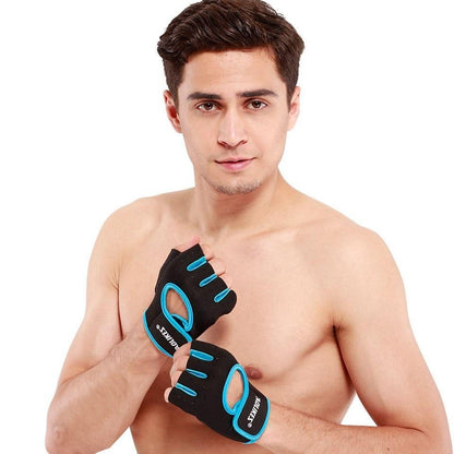Anti-Slip Half Finger Weightlifting Gloves – Gym Workout Gloves with Breathable Grip Support