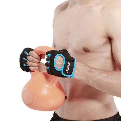 Anti-Slip Half Finger Weightlifting Gloves – Gym Workout Gloves with Breathable Grip Support