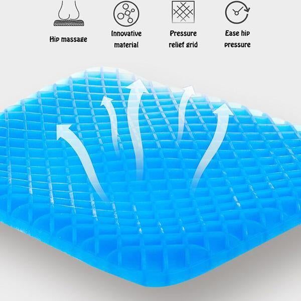 Elastic Silicone Egg Seat Cushion – Pressure Relief Pad for Office, Car & Home Use