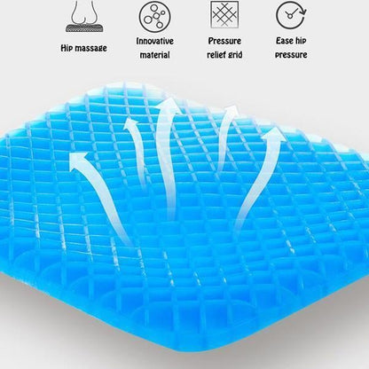 Elastic Silicone Egg Seat Cushion – Pressure Relief Pad for Office, Car & Home Use