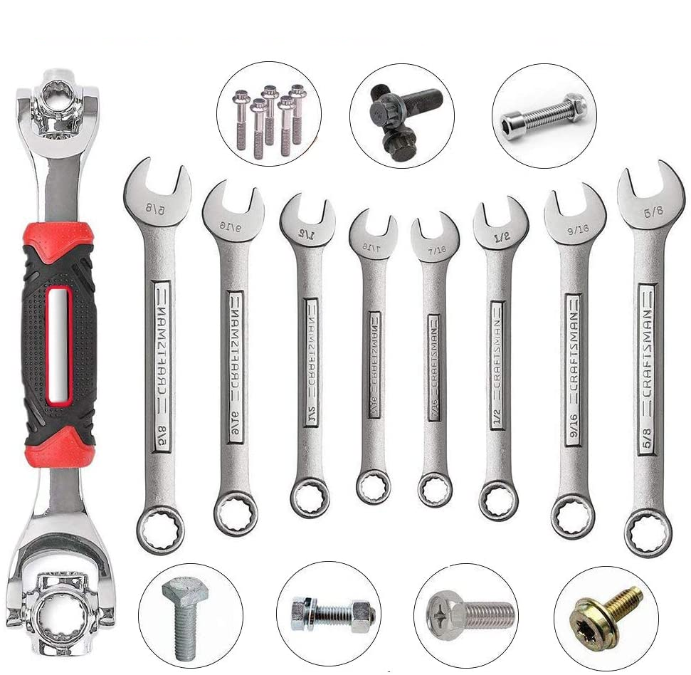 48-in-1 Universal Socket Wrench – Multi-Tool Ratchet Wrench for Home & Auto Repair