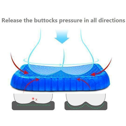 Elastic Silicone Egg Seat Cushion – Pressure Relief Pad for Office, Car & Home Use