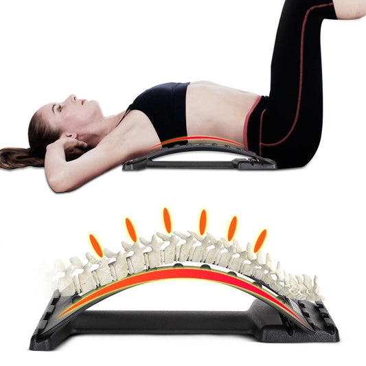 Back Pain Relief Massager – Ergonomic Spinal Stretcher & Muscle Relaxation Device