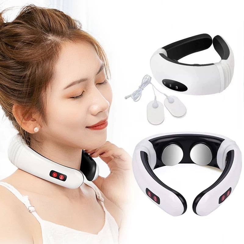 Electric Pulse Neck Massager – Magnetic Therapy Device for Pain Relief & Muscle Relaxation