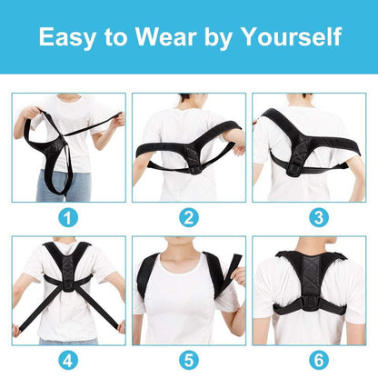 Adjustable Back Posture Corrector Belt – Medical Support Brace for Spine Alignment & Pain Relief