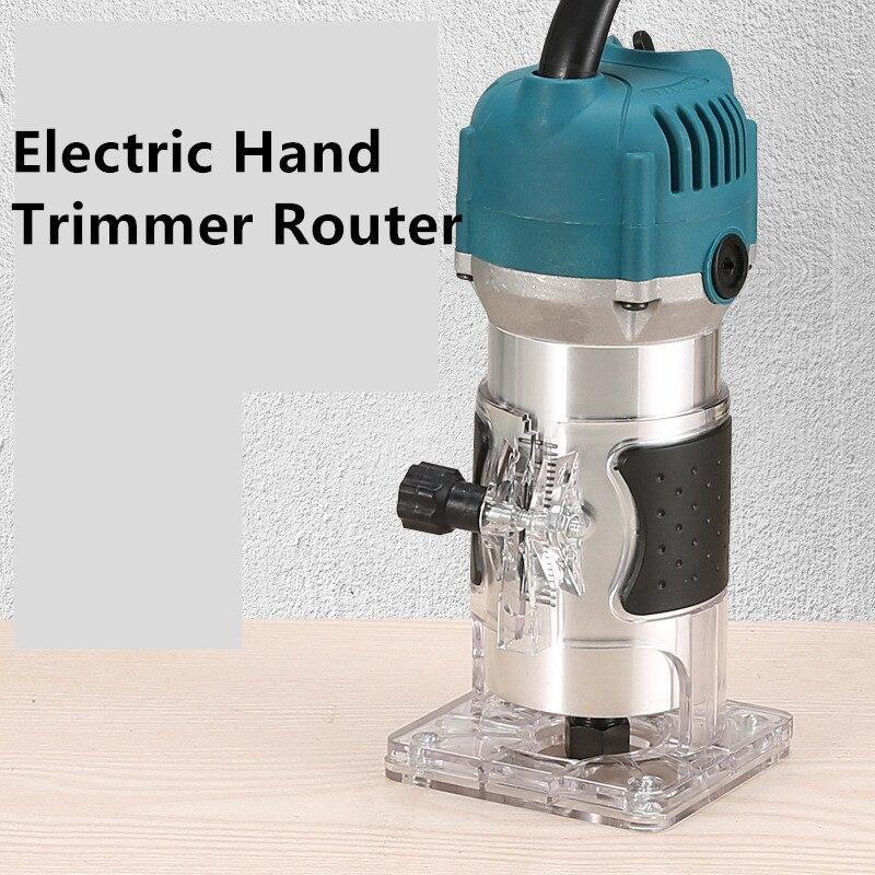 Electric Laminate Wood Trimmer – Handheld Edge Router Tool for Carpentry & DIY Projects