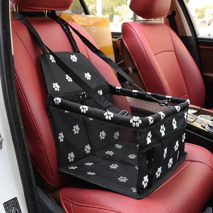 Folding Pet Car Seat Hammock – Waterproof Travel Carrier & Seat Protector for Dogs