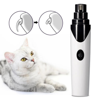 Electric Pet Nail Clipper – Painless Nail Grinder for Dogs & Cats