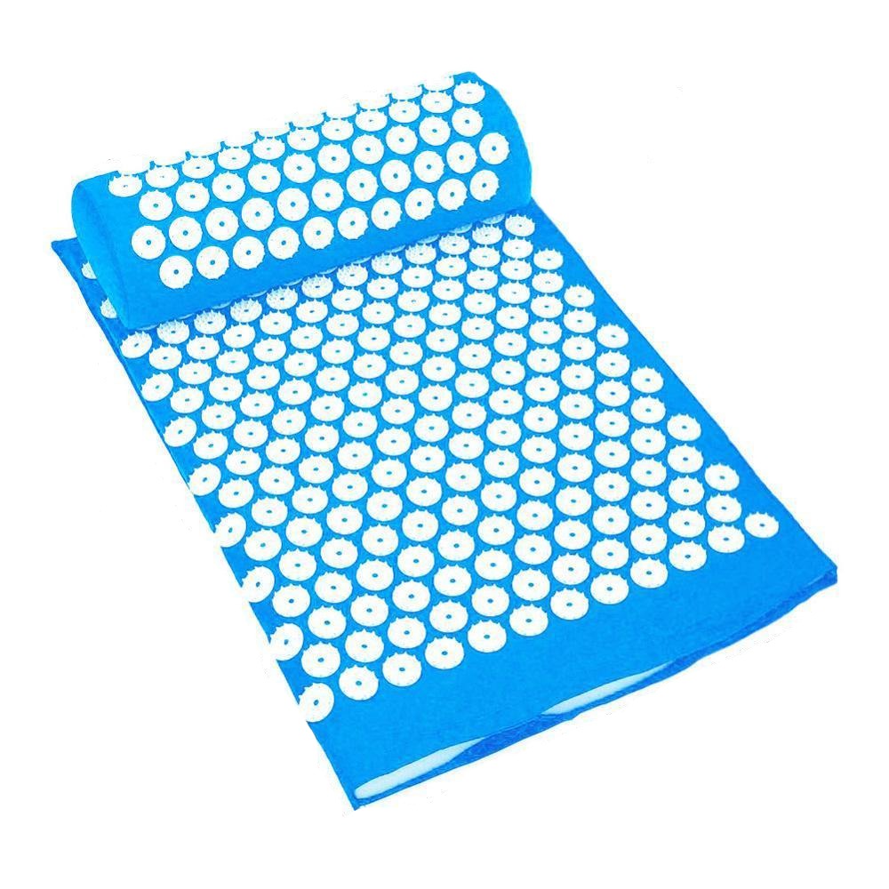Acupressure Mat & Pillow Set – Yoga Massage Cushion for Back, Neck & Stress Relief