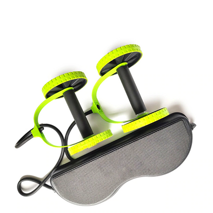 Multifunctional Ab Roller Wheel – Core Trainer with Resistance Bands & Elbow Support