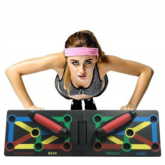 9-in-1 Push-Up Board System – Color-Coded Muscle Trainer for Full Body Workouts