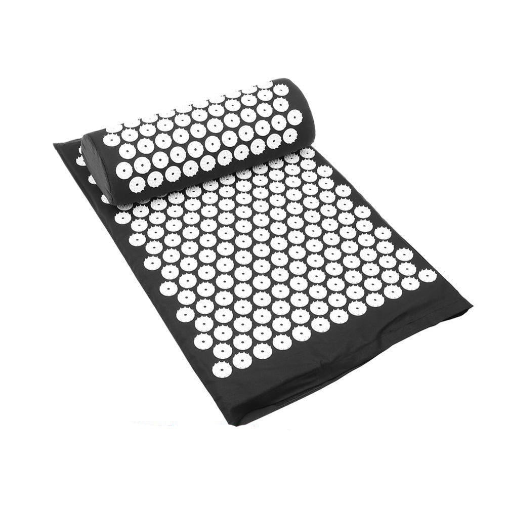 Acupressure Mat & Pillow Set – Yoga Massage Cushion for Back, Neck & Stress Relief