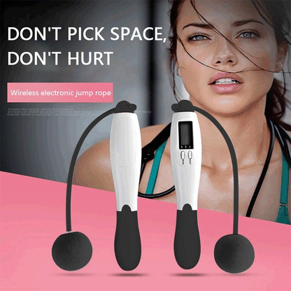 Smart Cordless Electronic Jump Rope – Adjustable Digital Ropeless Skipping for Indoor Fitness